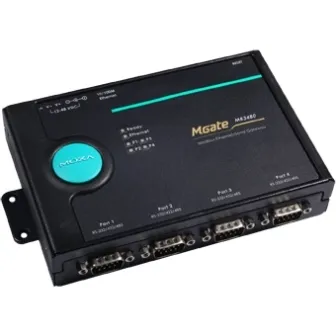 4-портовый преобразователь Modbus-RTU/ASCII (RS-232/422/485) в Modbus/TCP MOXA MGate MB3480