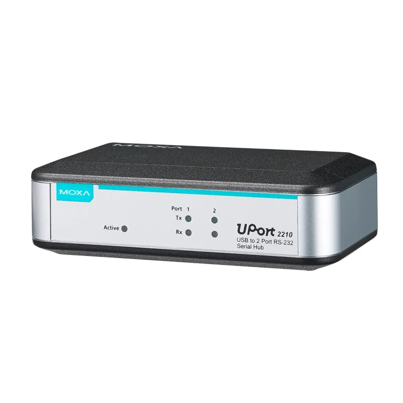 MOXA UPort 2210 2-портовый преобразователь USB в RS-232 в пластиковом корпусе