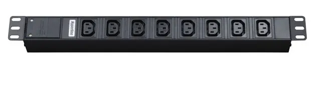 Hyperline SHT19-8IEC-2.5IEC Блок розеток для 19" шкафов, горизонтальный, 8 x IEC 320 C13 (10A)
