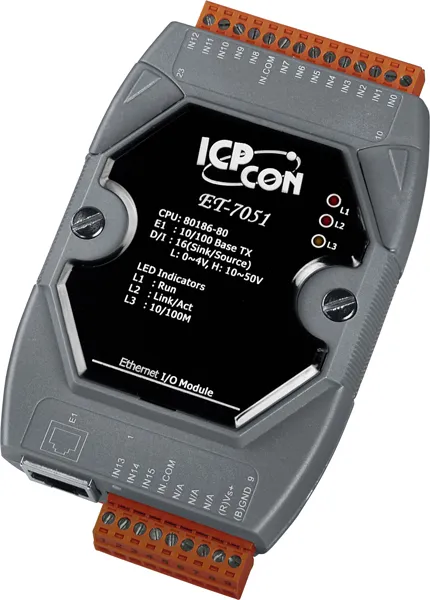 ICP-CON ET-7051 Модуль 16-канального изолированного дискретного ввода с 32-разрядными счетчиками