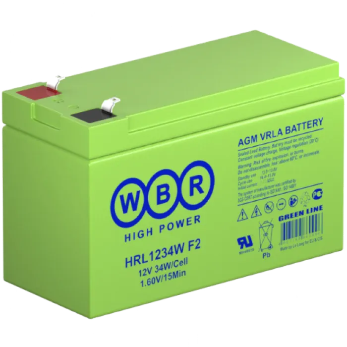 WBR HRL1234W F2 Аккумуляторная батарея 12В, 9Ач