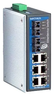 Коммутатор EDS-408A-SS-SC Ethernet switch 6 10/100 BaseTx ports, 2 single mode 100BaseFx,SC