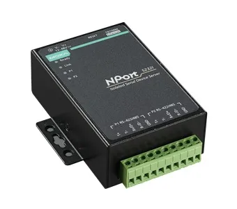MOXA NPort 5232I 2-портовый преобразователь RS-422/485 в Ethernet с изоляцией 2 КВ