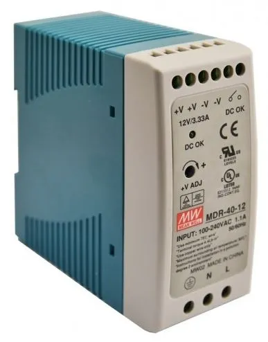 MDR-40-12 Mean Well Блок питания (AC/DC, монтаж DIN-рейку, 12В, 3.33А)