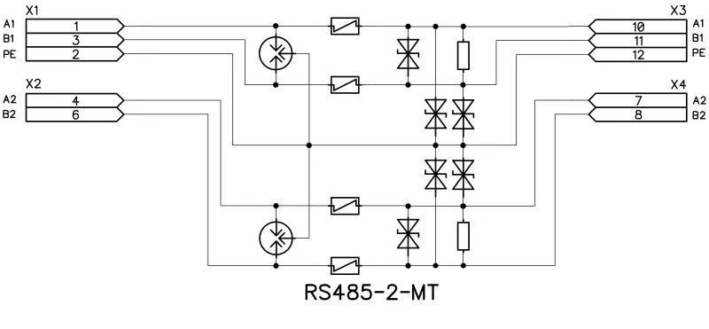 Устройства защиты от импульсных перенапряжений (УЗИП) RS485-2-MT (исп.2) (Приборэнерго)