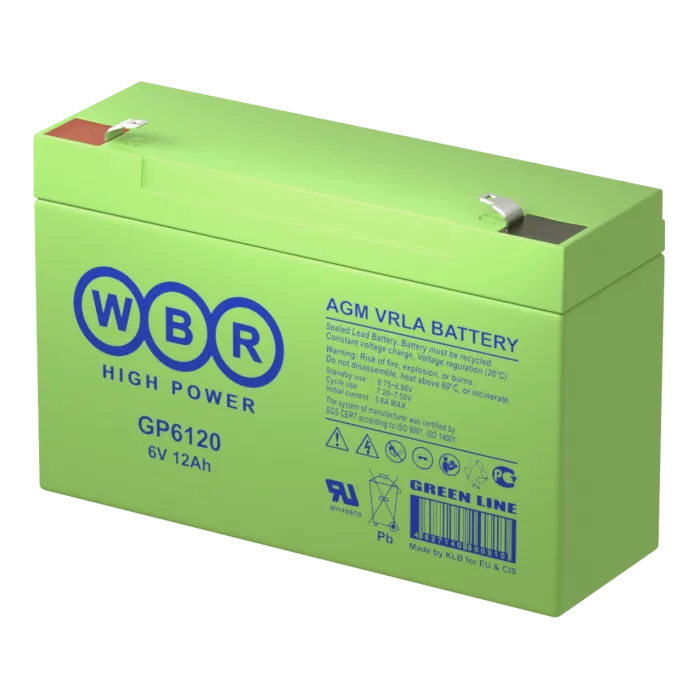 WBR GP 6120 Аккумуляторная батарея (6В, 12Ач)