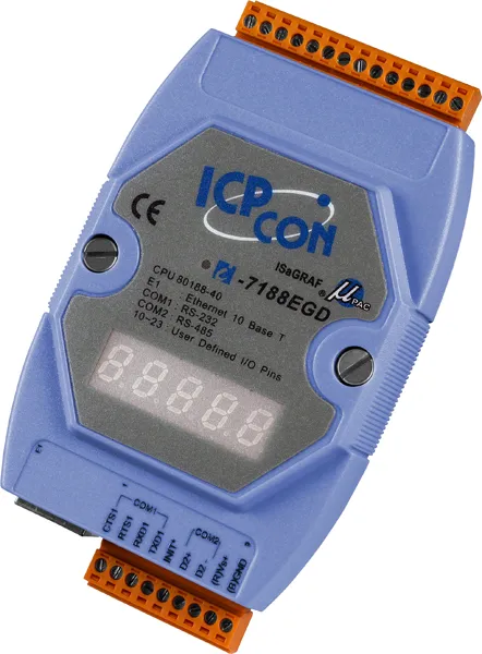 ICP-CON I-7188EGD Программируемый компактный контроллер с процессором 40 МГц и опцией ISaGRAF-3