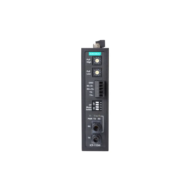 MOXA ICF-1150-M-ST Преобразователь RS-232 и RS-422/485 в многомодовое оптоволокно в промышленном исполнении
