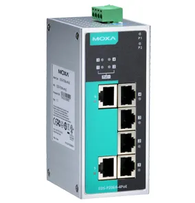 MOXA EDS-P206A-4POE Коммутатор 6 x 10/100BaseTX, 4 из них с PoE IEEE 802.3af/at