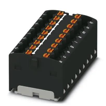 3002783 Распределительный блок  PTFIX 18X1,5 BK (0,14 мм² - 2,5 мм², 450V, 17,5A)