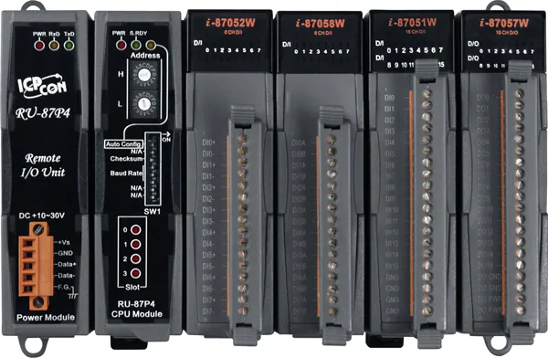 ICP-CON RU-87P4-G Корзина расширения с 4 слотами для установки модулей ввода/вывода последовательной шины (RS-485)