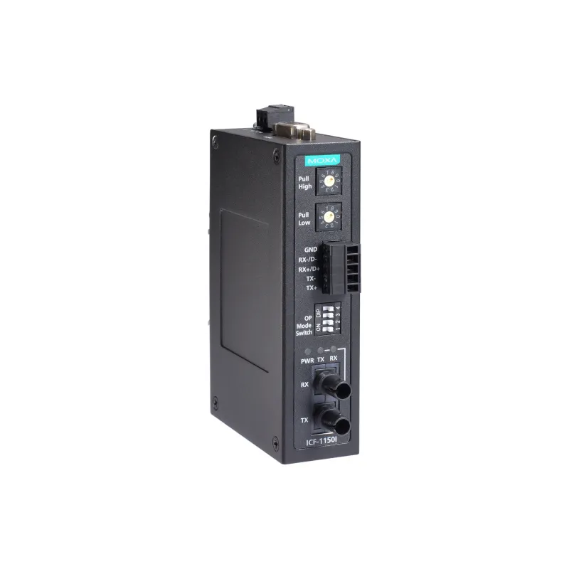 MOXA ICF-1150-M-ST Преобразователь RS-232 и RS-422/485 в многомодовое оптоволокно в промышленном исполнении