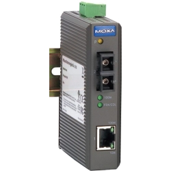 MOXA IMC-21-M-ST Медиа-конвертер Ethernet 10/100BaseTX в 100BaseFX (многомодовое оптоволокно) в пластиковом корпусе
