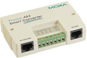 MOXA  A53/220VAC DB9 Преобразователь интерфейсов RS-232 в RS-422/485 с изоляцией 2 КВ, разъем DB9