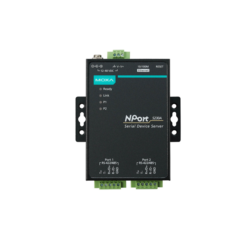MOXA NPort 5230A 2-портовый усовершенствованный асинхронный сервер RS-422/485 в Ethernet