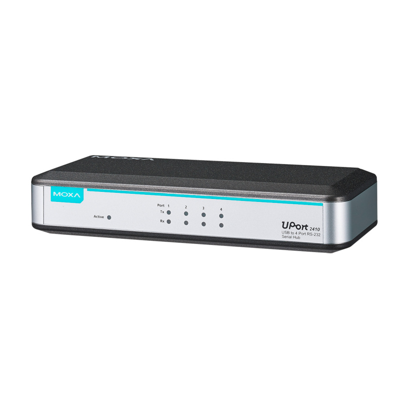 MOXA UPort 2410 4-портовый преобразователь USB в RS-232 в пластиковом корпусе