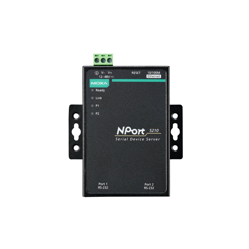 MOXA NPort 5210 2-портовый асинхронный сервер RS-232 в Ethernet