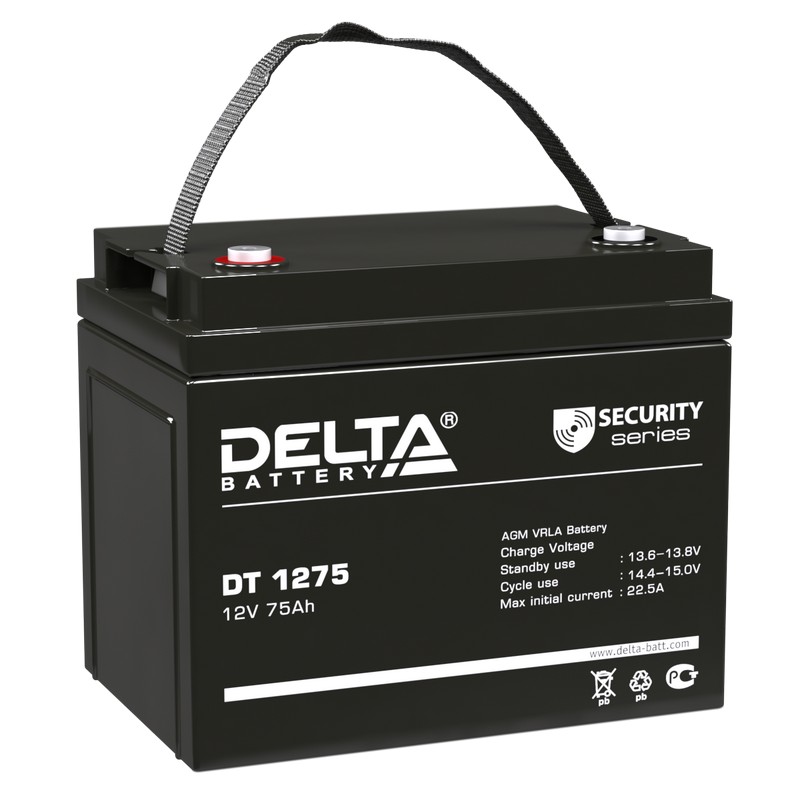 Delta DT 1275 Аккумуляторная батарея (12В, 75Ач)