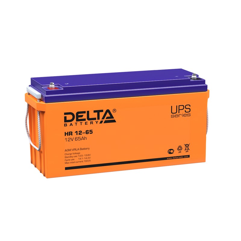 Delta HR 12-65 Аккумуляторная батарея (12В, 65Ач)
