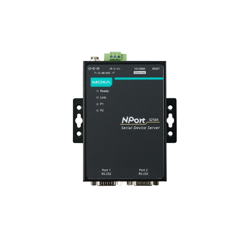 MOXA NPort 5210A 2-портовый усовершенствованный преобразователь RS-232 в Ethernet