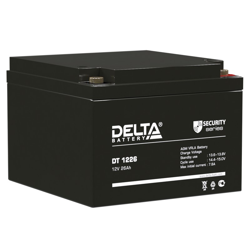 Delta DT 1226 Аккумуляторная батарея (12 В, 26 Ач)