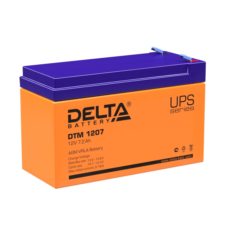 Delta DTM 1207 Аккумуляторная батарея (12В, 7Ач)