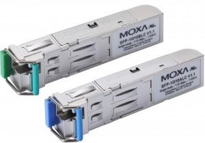 MOXA SFP-1G20BLC Оптоволоконный одножильный (WDM) интерфейсный модуль Gigabit Ethernet, разъем LC, 20 Км, тип B