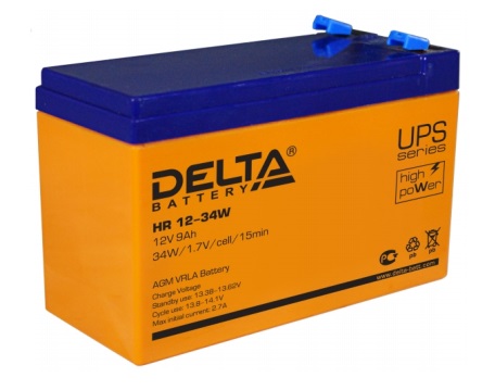 Delta HR 12-34W Аккумуляторная батарея (12В, 9Ач)