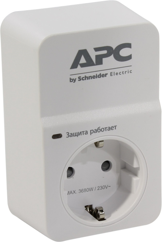 Сетевой фильтр APC PM1W-RS (1 розетка) белый, 16А 3600 Вт