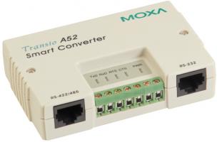 MOXA A52/220V DB9 Преобразователь интерфейсов RS-232 в RS-422/485, разъем DB9