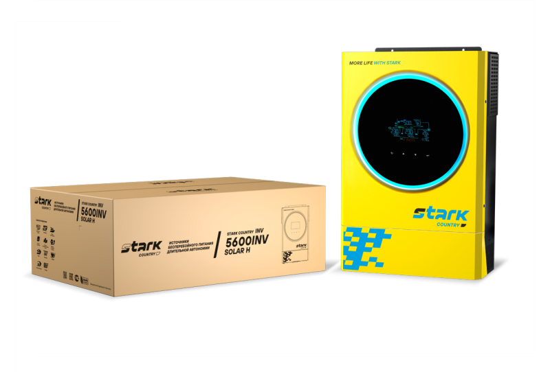 Stark Country 5600INV SOLAR H ИБП (5600 ВА/5600 Вт), АКБ 48В  Батареи в комплект не входят