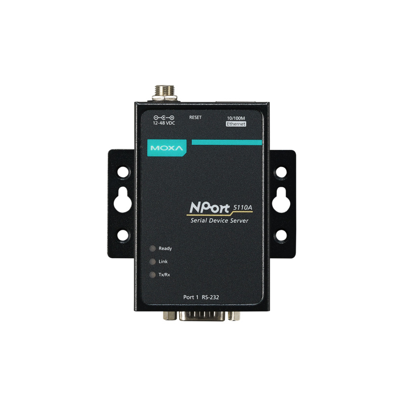 MOXA NPort 5110A 1-портовый асинхронный сервер RS-232 в Ethernet