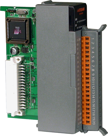 ICP-CON I-87054W-G Модуль с 8 каналами DO (sink, открытый коллектор) и 8 DI (sink, source, влажный), стандартный профиль, последовательная шина