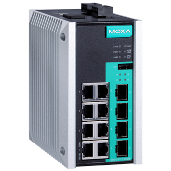 MOXA EDS-G512E-4GSFP Управляемый коммутатор 8 x 10/100/1000BaseTX, 4 x 100/1000Base SFP
