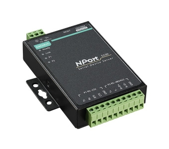 MOXA NPort 5230 2-портовый асинхронный сервер RS-232 + RS-422/485 в Ethernet