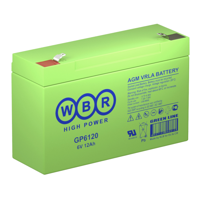 WBR GP 6120 Аккумуляторная батарея (6В, 12Ач)
