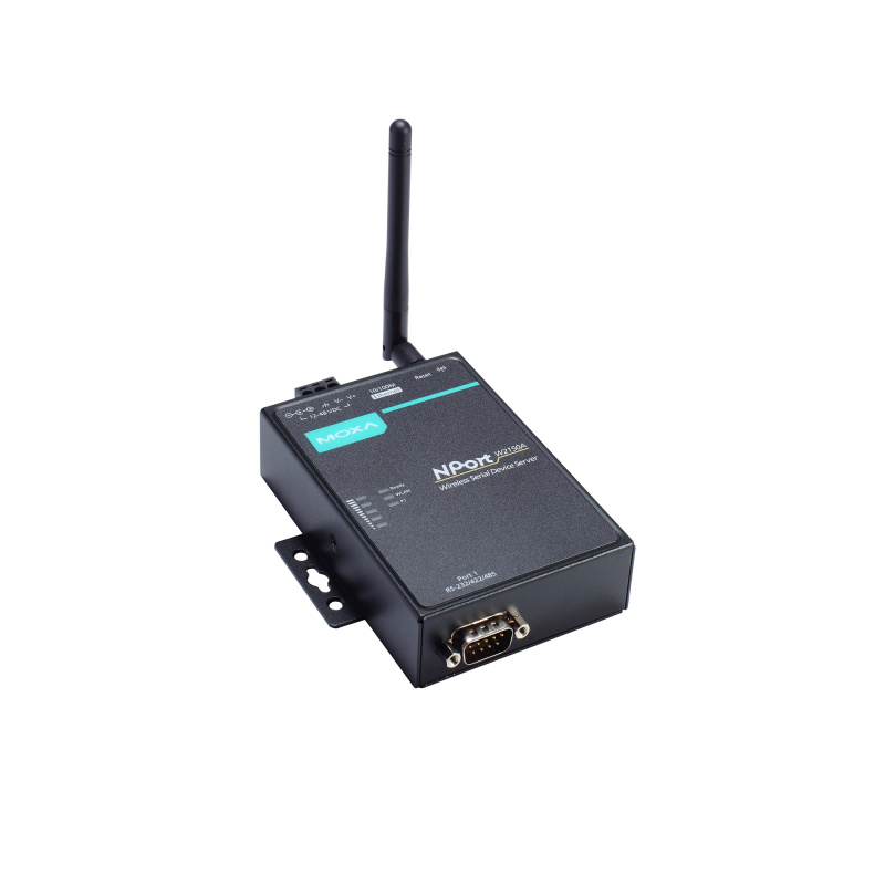 MOXA NPort W2150A-EU 1-портовый сервер RS-232/422/485 в беспроводный Ethernet Wi-Fi IEEE 802.11a/b/g