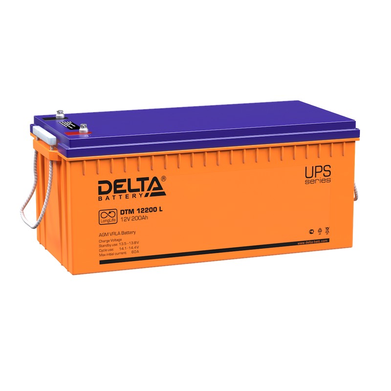 Delta DTM 12200 L Аккумуляторная батарея (12В, 200Ач)