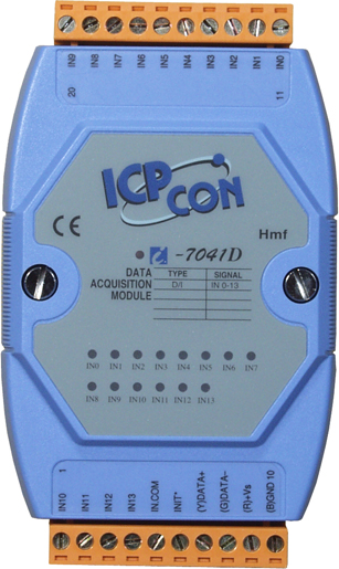 ICP-CON I-7041D 14-канальный модуль дискретного ввода с изоляцией и дисплеем