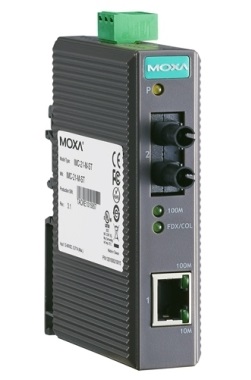 MOXA IMC-21-M-SC Медиа-конвертер Ethernet 10/100BaseTX в 100BaseFX (многомодовое оптоволокно) в пластиковом корпусе