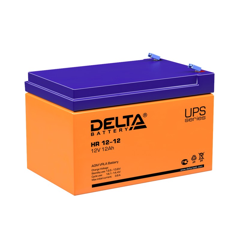 Delta HR 12-12 Аккумуляторная батарея (12В, 12Ач)