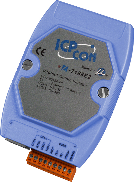 ICP-CON I-7188E2 Программируемый коммуникационный сервер с 2 COM-портами