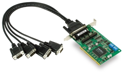 MOXA CP-134U-DB9M 4-портовая плата RS-422/485 с разъемами на кабеле DB9