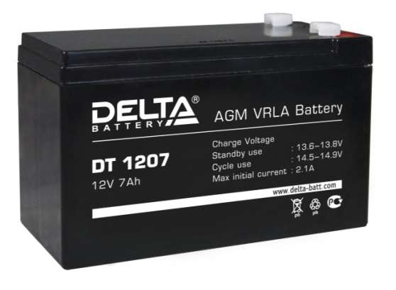 Delta DT1207 Аккумуляторная батарея (12 В, 7 Ач)
