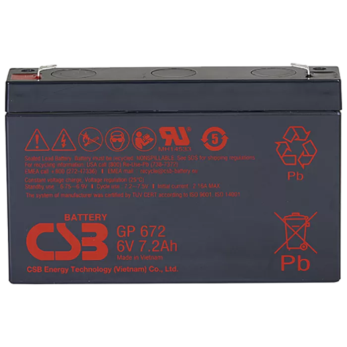 CSB GP 672 Аккумуляторная батарея (6В 7,2 Ач)