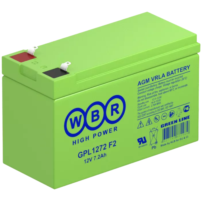WBR GPL 1272 F2 Аккумуляторная батарея (12В, 7.2Ач)