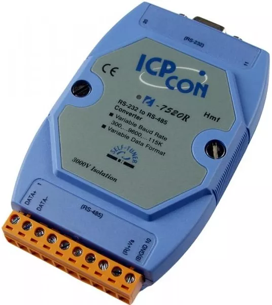 ICP-CON I-7520R Конвертер RS-232 в RS-485 с автоматическим контролем за направлением передачи данных для RS-485, изоляция на стороне RS-485