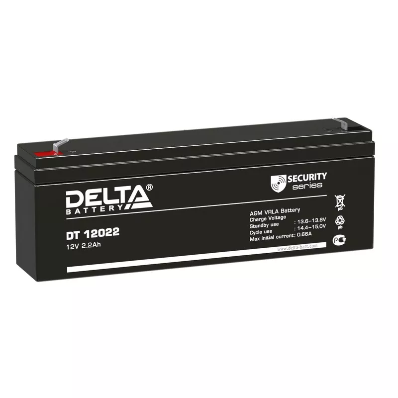 Delta DT 12022 Аккумуляторная батарея (12В, 2.2Ач)