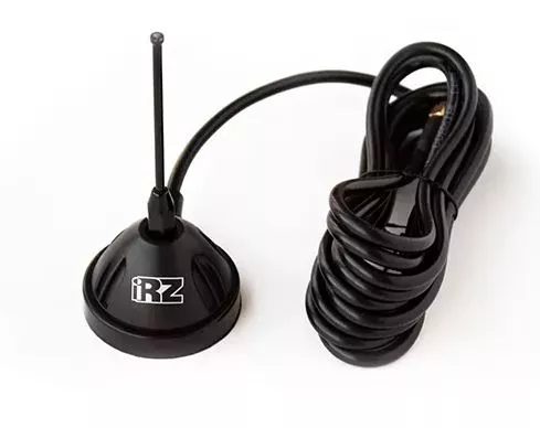 iRZ AG11 SMA Всенаправленная  Мини-GSM антенна на магнитной базе 50 мм (5,5 dB, КСВ (VSWR) < 1,9:1,  рабочий диапазон 872-960/1710-1885 МГц., кабель 2,5м)
