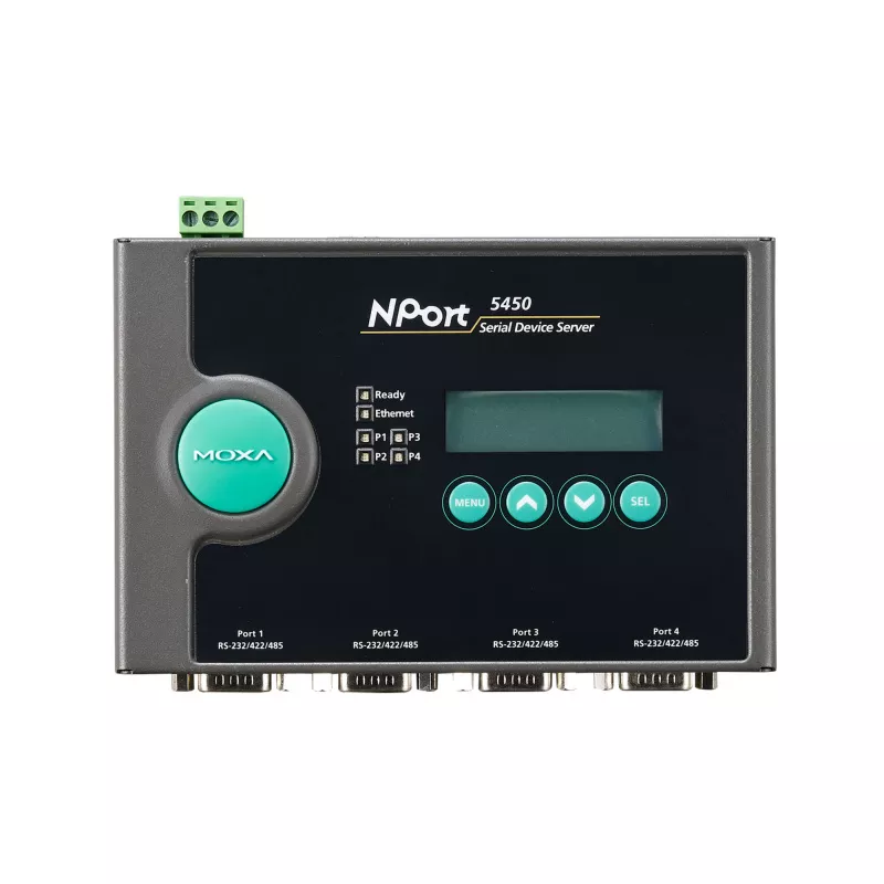 MOXA NPort 5450 4-портовый асинхронный сервер RS-232/422/485 в Ethernet